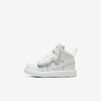 Nike Air Jordan 1 Mid - Babe Jordan Cipő - Fehér/Fehér/Fehér/Fehér